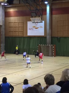 HIFK målvakten Annika Lindström lyckades med några fina parader men även 2 straffar tog hon, Foto: Miro Korja